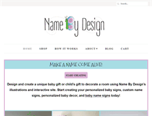 Tablet Screenshot of namebydesign.com